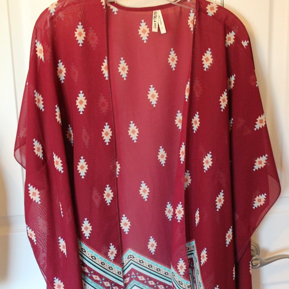 Live 4 Truth Tops - Aztec Print Kimono L